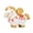 B, variant on Dserhfy Chinese Style Horse Statue Golden Ingot Lucky Bag Persimmon Copper Coin Cartoon Pony Figurine Desktop Feng Shui Decoration Ornament