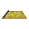thumbnail image 2 of Ahgly Company Indoor Round Persian Yellow Traditional Area Rugs, 3' Round, 2 of 4