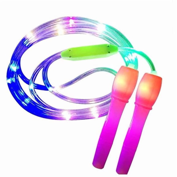 Jump & Skipping Rope, Jump Rope with LED Light up, Luminous Jump Ropes for Kids Girls Boys, Random Color