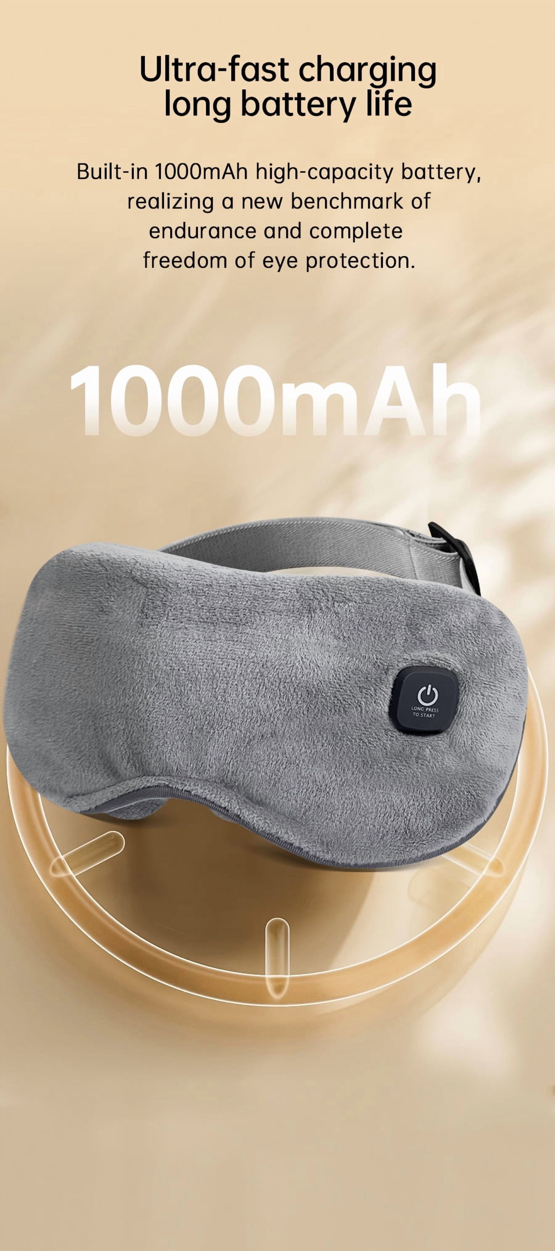 Heated Sleep Mask, 100% Blackout 3D Contoured Eye Mask for Sleeping with Removable Graphene Heating Pad, A USB-Powered Travel Essential for Men and Women
