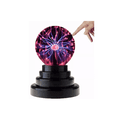 thumbnail image 1 of Lámpara Bola Plasma Mesa Cristal Sensor Toques Eléctricos Base Negro, 1 of 2