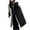 Black, variant on BangWanChi Womens Winter Coats Long Women's Winter Tops Jacket With Hood Waist And Overcoat Solid Outer Long Sleeve Coats With Pocket