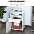 thumbnail image 4 of HOMCOM Vertical Filing Cabinet with Drawer Wheels, File Cabinet, White, 4 of 10