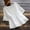 *White, variant on ClodeEU Women's Linen Blend 3/4 Sleeve Crewneck Blouse with Cutout,Solid Color Loose Casual Shirt Red,Womens Plus L
