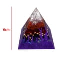 thumbnail image 3 of de cristal de amatista Artesanía Convertidor nergía nergía de resina de orgón para comedor Yoga Meditación Adornos 60x60mm Yotijar Pirámide de cristal, 3 of 10