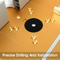 thumbnail image 3 of Router Table Insert Plate Aluminium Wood Router Flip Plate Router Plate Wood Tools Milling Trimming Machine with Rings (Silver  Gold), 3 of 9