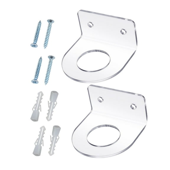 Pack Of 2 Wall Mounted Acrylic Tennis Rack Holders Sports Equipment Storage Golfs Ball Display Stands