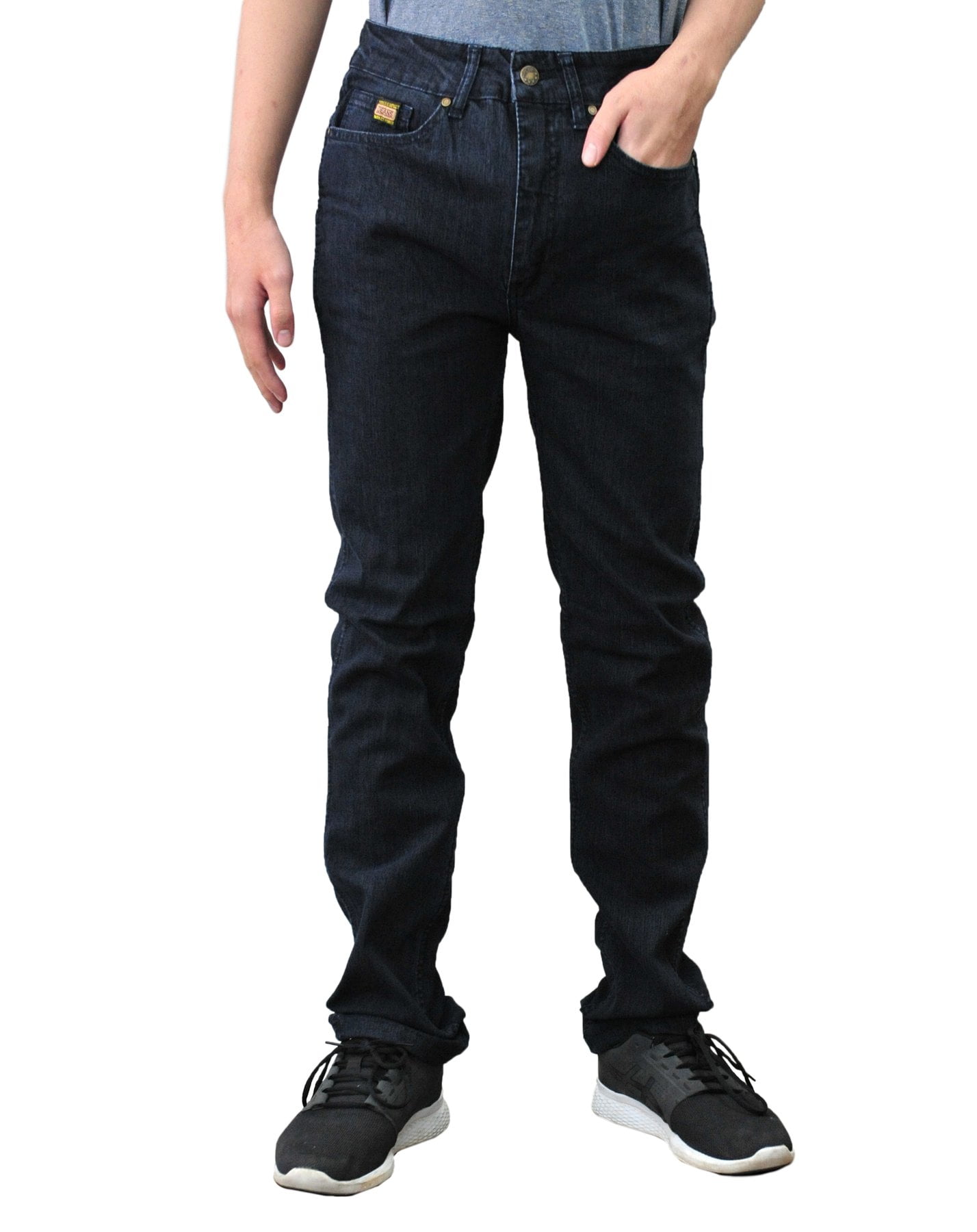 Caesar Mens Skinny Stretch Jeans Slim 