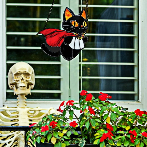 Adornos colgantes de Halloween, decoraciones de Halloween, regalos de Halloween, colgante decorativo de acrílico fluorescente de Halloween, decoración de pared navideña, decoraciones colgantes