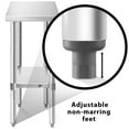 thumbnail image 5 of KUTLER Stainless Steel Table for Prep and Work 30 x 12 Inches, NSF Heavy Duty Commercial Kitchen Table for Restaurant, 5 of 7
