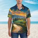 thumbnail image 2 of Balery Sunflowers At Sunset Camisas hawaianas de manga corta para hombre, camisas playeras de corte holgado, camisas de vacaciones con botones,Small, 2 of 7