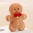 thumbnail image 3 of Christmas Plush Doll Cute Christmas Tree Gingerbread Man Doll Pillow Soft Sofa Cushion Ornament Fluffy Cartoon Stuffed Animal Pillow Toy Holiday Party Home Decoration Merry Christmas Gift-B, 3 of 8