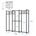 thumbnail image 5 of Tribesigns Garment Rack Heavy Duty Clothes Rack, Free Standing Closet Organizer with Shelves and Hanging Rod, Large Metal Clothing Rack for Hallway, Bedroom, 5 of 5