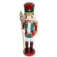 thumbnail image 4 of Wooden Nutcracker Figure for Decor Multi Color Craft Adornment 7.5 Inches, 4 of 4