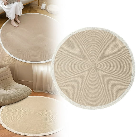 SUOKL Living Room Large Rug Stain Resistant Carpet Vintage Carpet Bedroom,Handwoven Jute Area Rug