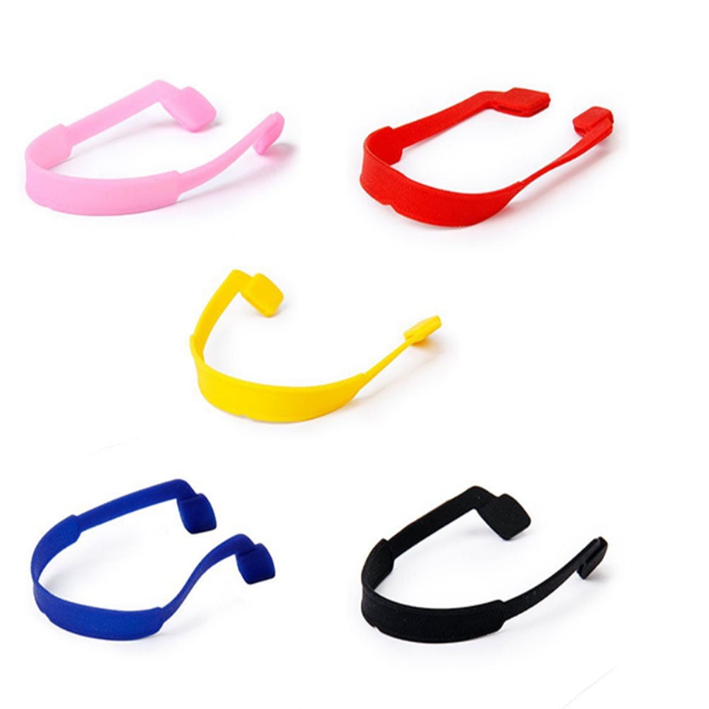 5pcs Eyeglasses Sunglasses Glasses Anti Slip Elastic Silicone Headband