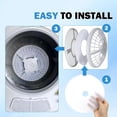 thumbnail image 6 of Agiufgs Drum Dryer Filter Kit, Captures Fluff and Dust for Cleaner Operation, for Clothes Dryer Maintenance Setup and Daily, Multicolor, One Size, 6 of 7