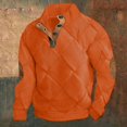 thumbnail image 3 of Mens Sweatshirts Retro 1/4 Button Up Twist Textured Knit Pullover Sweaters Fall Winter Elbow Patchwork Loose Fit Tops, 3 of 3
