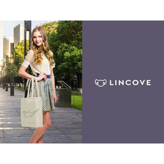 Lincove Stylish Canvas Tote Bag - Reusable Bag - Perfect Daily Use & Travel Cosmic