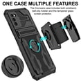 thumbnail image 6 of Covrware Running Wristband Belt-Clip Case for Samsung Galaxy A03S, Detachable Sports Strap, Light Weight Armor Cover with Tempered Glass Screen Protector, Built-in Kickstand, Black, 6 of 9