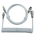 thumbnail image 1 of Coiled Keyboard Cable, Professional Gaming Keyboard Cable with 2 Stage Design, Double Layer Knitted Mesh, Sturdy Connector, Easy to Store, Self Locking, 1 of 8