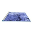 thumbnail image 2 of Ahgly Company Machine Washable Indoor Rectangle Abstract Blue Modern Area Rugs, 8' x 12', 2 of 4