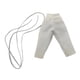 thumbnail image 1 of Pantalones de soldado masculino a escala 1/18, pantalones deportivos para figura masculina, disfraz, mini pantalón largo de pierna ancha blanco, 1 of 7
