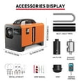 thumbnail image 5 of Rocita 12V 8KW Portable and Convenient Integrated Parking Diesel Air Heater All-in-one Single Hole with Remote Control LCD Monitor Orange, 5 of 7