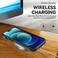 thumbnail image 6 of ELEHOLD Hybrid Case for iPhone 16 6.1" Rugged Shockproof Anti-Scratch Anti-Fingerprint Protective Hard PC Cover Support Wireless Charging for iPhone 16 -Black, 6 of 6