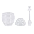 thumbnail image 2 of Bee Shape Honey Pot, Transparent Honey Pot Food Grade  For Kitchen, 2 of 8