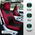 thumbnail image 2 of FH Group, Seat Cover For SUV Universal Fit Burgundy w Free Gift For 3 Row 7 Seaters, 2 of 8