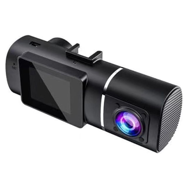 sweethay Cámara dual automática Dash Cam portátil desmontable encendedor reemplazo de energía 1080P 140 grados tarjeta de memoria grabadora Paneles de instrumentos para automóviles
