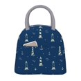 thumbnail image 1 of Fotbe Lighthouses and Anchors Bolsa de Almuerzo con Estampado, Lonchera Aislada, Contenedor de Comida Reutilizable Tipo Cooler a Prueba de Fugas, 1 of 6
