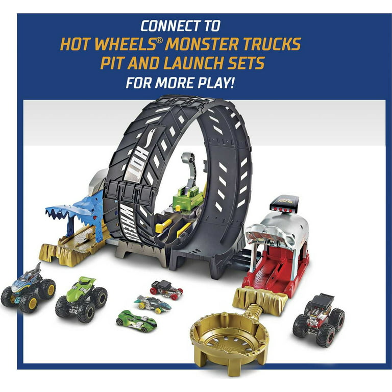 Hot Wheels Monster Trucks Epic Loop Challenge Set with 4 Cars & 4 Monster  Trucks 887961908596