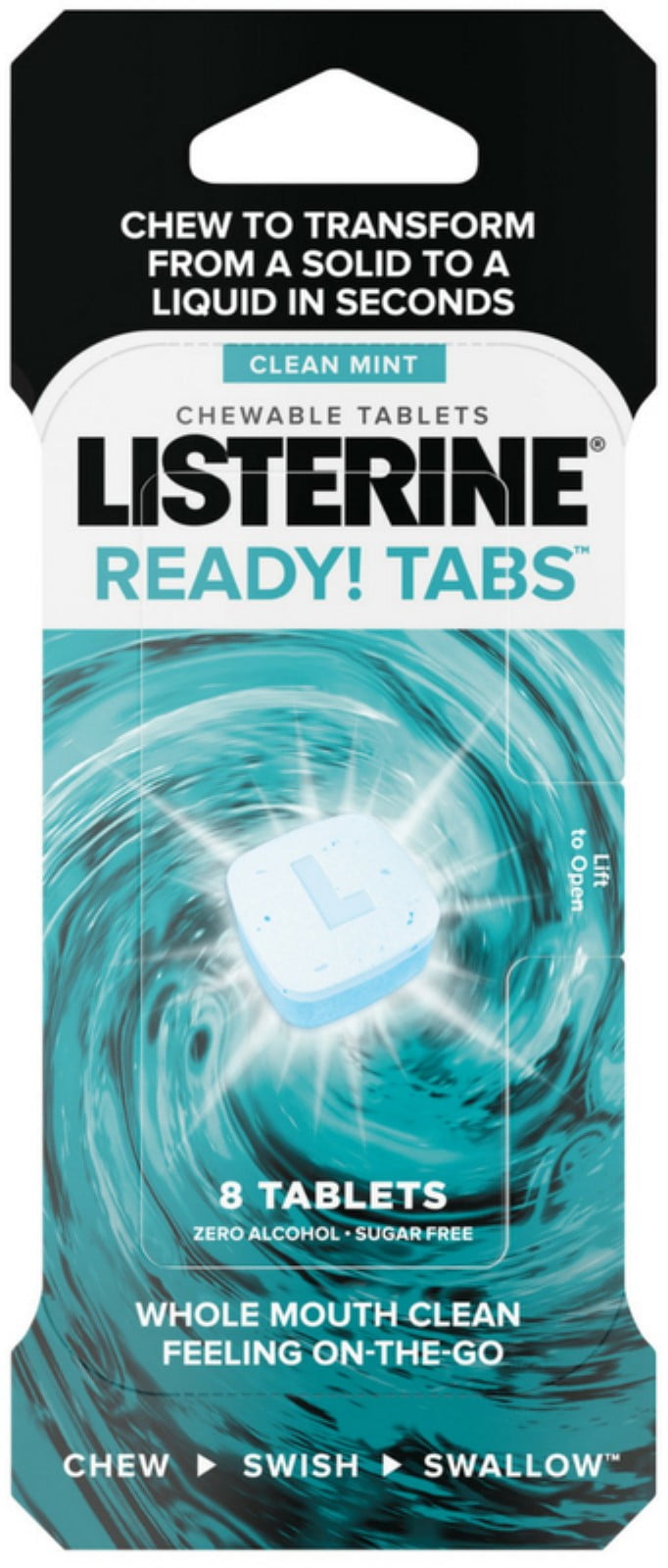 Listerine Ready! Tabs Chewable Tablets with Clean Mint Flavor