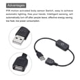 thumbnail image 4 of Unique Bargains Touch Dimmer Switch 524V USB Connector Suitable for LED Light Cabinet RV Light Black, 4 of 7
