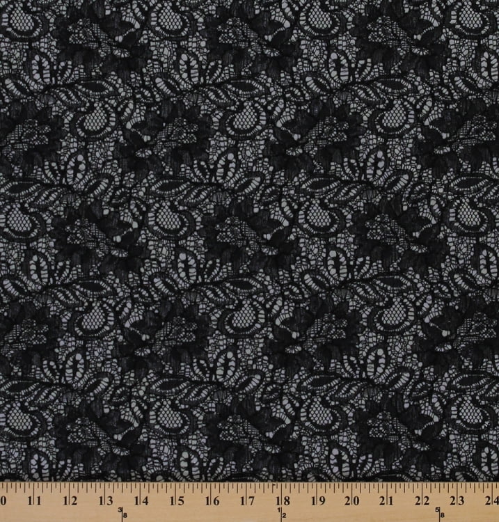 Seamless Vector Black Lace Pattern Royalty Free SVG, Cliparts