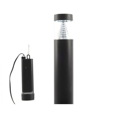 19" Cool White LED Durawise Battery Operated Rounded Outdoor Garden Light Stake with Remote & Timer