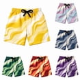 thumbnail image 4 of Boys Swim Trunks Broad Swim Shorts Quick Dry Kids Bathing Suit (Red 5-6 Years), 4 of 4