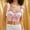 Pink, variant on Abomasnow Corset Tops for Women Vintage Lace-Up Front Floral Overbust Shapewear Tops Trendy Strape Thin Bustier Bodyshaper Crop Tops