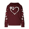 thumbnail image 3 of Plus Size Hoodie for Women Christmas Sweaters Clearance Running Long Sleeve Shirt Women Crewneck Sweater Women Fashionable Women's Printed Pullover Round Neck Top, 3 of 4