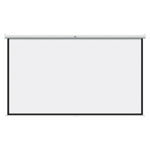 Pantalla de proyección Qian QPG-69503 manual de 120” 1:1 blanca mate