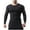 Black, variant on Mens Shirts Stretchy Breathable Spandex Shirts Gym Workout Shirts for Men Quick Drying Under Shirts