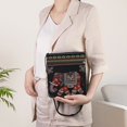 thumbnail image 4 of Hfppkn Red Elephant Embroidered Boho Hobo Crossbody Bag, Vintage Ethnic Shoulder Purse for Women Travel Use 20x23x4cm, 4 of 7