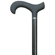 Angle View: Harvy Canes - Men's Triple Wound Design- Extra Long - Walking Cane - 42" - Black