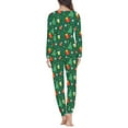 thumbnail image 4 of Renewold Matching Family Pajamas Sets Christmas PJ's Xmas Trees Ball Printed Long Sleeve Tee and Bottom Loungewear Size 3XL Snug-Fit Round Neck Nightwear for Women, 4 of 5