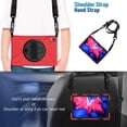thumbnail image 5 of XYX Case for Lenovo Tab P11 Plus/Tab P11 11.0 inch Released 2021 with 360 Degree Rotating, Hand Strap, Shoulder Strap, Red, 5 of 7