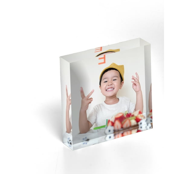 Customizable 4x4 Glossy Acrylic Block