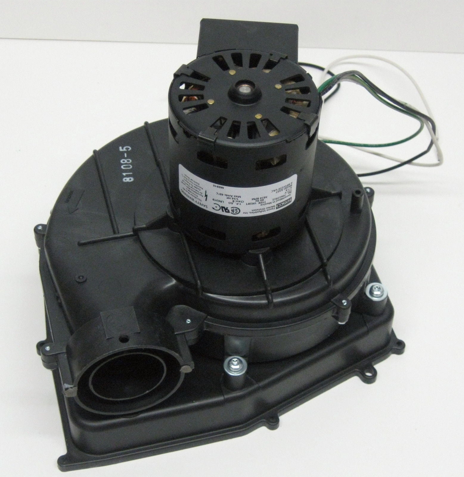 Intercity Furnace Flue Exhaust Venter Blower 115V Fasco 1149097, 1008416P Fasco # A307