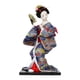 thumbnail image 1 of Figura asiática de Kabuki, escultura de niña con kimono japonés, adorno, figurita de kimono Kabuki azul, 1 of 9